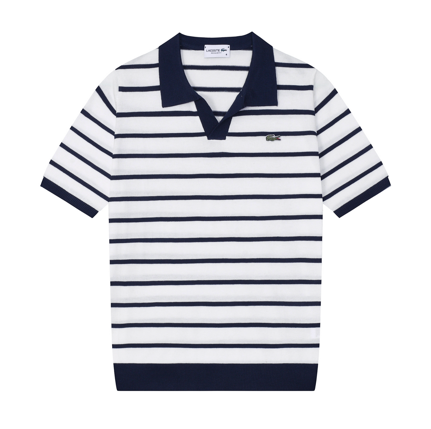 Lacoste à rayures Blanc Bleu