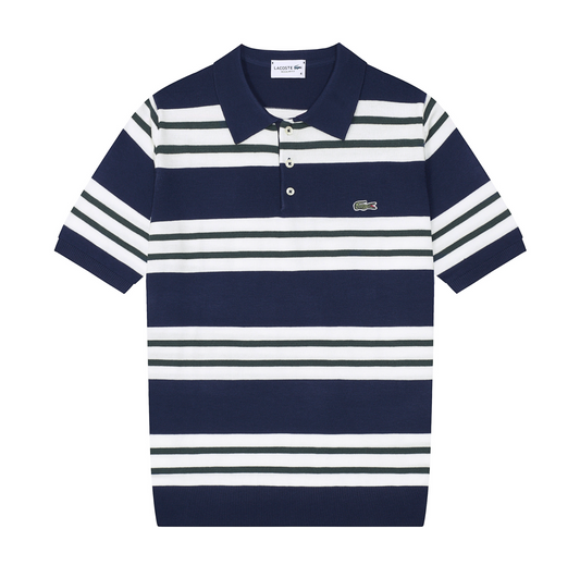 Lacoste Rayé Noir Blanc Vert